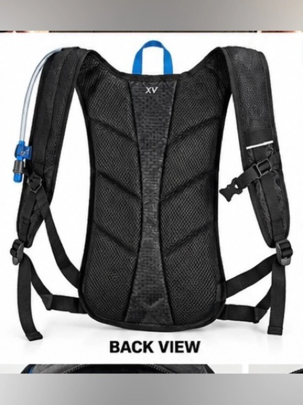 Outdoor Products Norwood 6.7L Hydration Backpack 2L Reservoir Hiking Black Blue